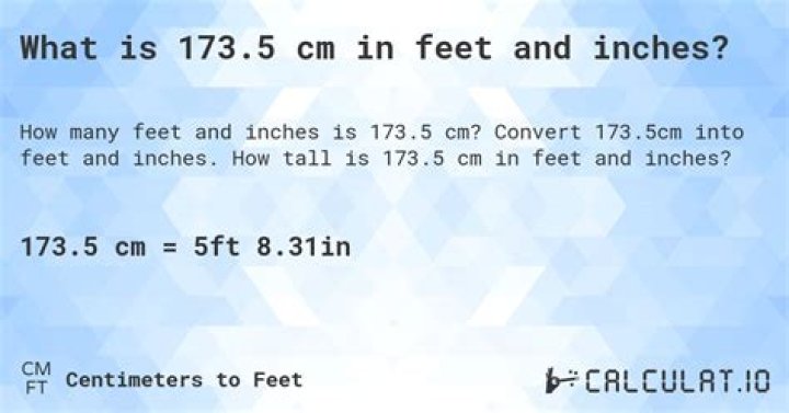 Understanding Height Conversions: What Is 173 Cm In Inches?